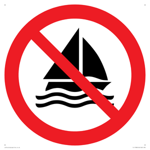 Prohibition: No sailing